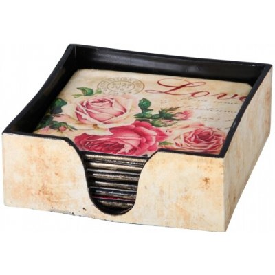Nohel Garden Krabička s podtácky LOVE 11x11x4cm 6ks – Hledejceny.cz