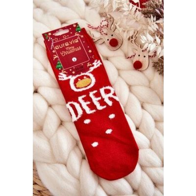 Kesi dámské ponožky S Vánočním Vzorem v Sob Červená