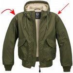 Brandit bunda CWU Jacket hooded olivová – Zboží Mobilmania