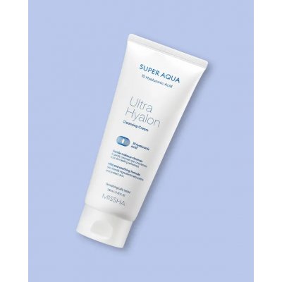 Missha Super Aqua Ultra Hyalon Cleansing Cream 200 ml – Zboží Mobilmania