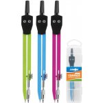 JUNIOR kružítko školní SC18002D barevné + tuha Modrá – Zboží Dáma