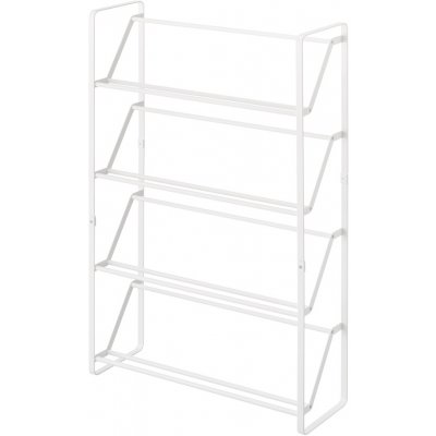 Yamazaki 2391 4-Tier Slim Shoe Rack, White