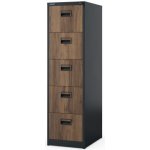 Jan Nowak Plechová kartotéka Eco Design antracitová/ ořech – Zboží Dáma