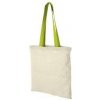 Nákupní taška a košík Bavlněná nákupní taška barevné uši přírodní a světle zelená