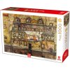 Puzzle D-Toys Schiele: Zdi domu na řece 1000 dílků