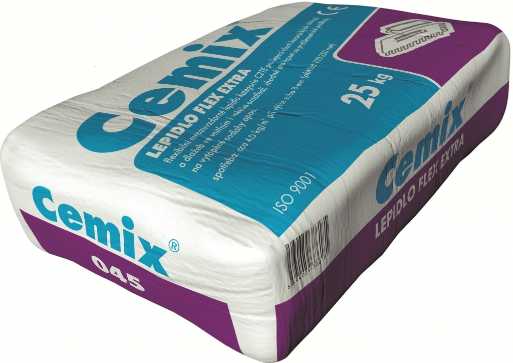 CEMIX Flex Extra C2TES1 Lepidlo na obklady a dlažbu 25kg od 279 Kč -  Heureka.cz