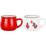 Toro HRNEK BERUŠKA KERAMIKA ČERVENÁ A BÍLA 270 ml – Sleviste.cz
