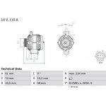 BOSCH 0 986 045 370 generátor (0986045370)