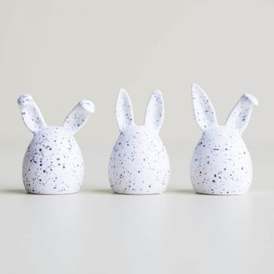 Velikonoční králíčci Triplets White Dot - set 3ks DBKD – Zboží Dáma