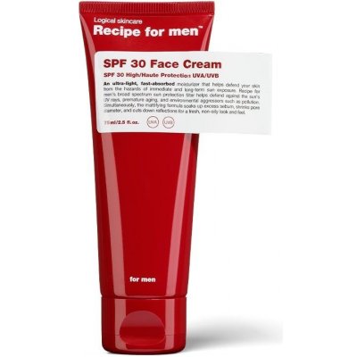 Recipe For Men Facial Moisturizer Hydratační krém SPF30 75 ml