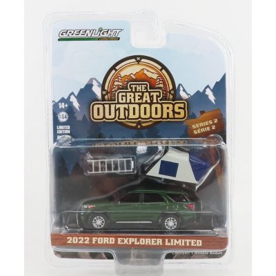 Greenlight Ford usa Explorer Limited 2022 The Great Outdoors Zelená 1:64 – Zbozi.Blesk.cz