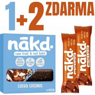 Nakd Cocoa Coconut 4 x 35 g – Zboží Dáma