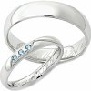 Prsteny Aumanti Snubní prsteny 119 Stříbro bílá