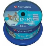 Verbatim CD-R 700MB 52x, AZO, printable, spindle, 50ks (43438) – Hledejceny.cz