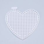 Plastová kanava vyšívací mřížka ve tvaru srdce 1ks – Zboží Dáma
