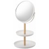 Kosmetické zrcátko Yamazaki Tosca 2314 zrcadlo s miskami bílé
