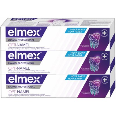 Elmex Enamel Professional 3 x 75 ml – Sleviste.cz