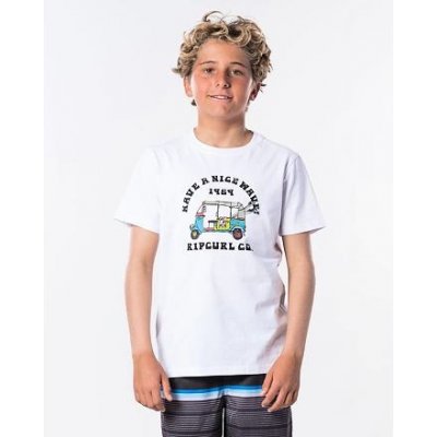 Rip Curl COCHE SS TEE BOY Optical white – Sleviste.cz
