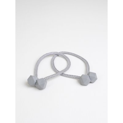 MKLuzkoviny.cz Magnetická spona na závěsy Regina (2ks) - šedá – Hledejceny.cz