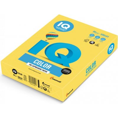barevný papír IQ IG50 A3 80 g intenzivně žlutá 1bal/500 listů – Zboží Dáma