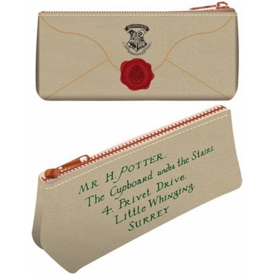 CurePink pouzdro Harry Potter Hogwarts Letter jednodílné 23 x 10 x 7 cm – Zboží Mobilmania