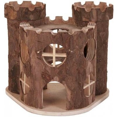 Trixie Matti TR6168 Dřevěný hrad pro hlodavce 17 x 15 x 12 cm – Zboží Mobilmania