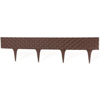 Slovakia Trend Plastová palisáda RattanPalisade, 82x9,5 cm, tmavá hnědá, 240 cm 2171287 – Zbozi.Blesk.cz