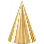 PartyDeco Čepičky zlaté 6 ks – Zboží Dáma
