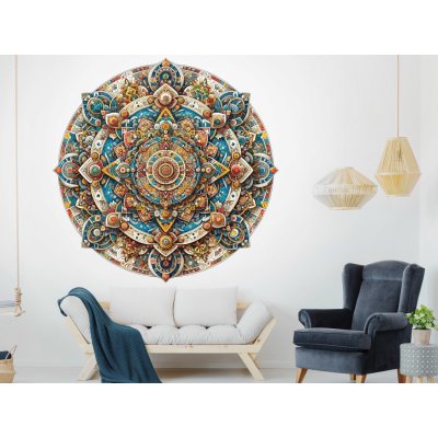 Nalepte.cz samolepka na zeď Krásná mandala arch, rozměry 75 x 75 cm – Zboží Dáma