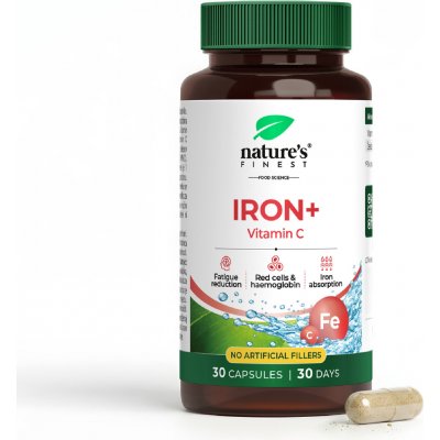 Natures Finest Nutrisslim Iron + vitamin C 30 kapslí – Hledejceny.cz
