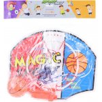 Basketbalový set deska 40x33cm s košíkem a míčem na košíkovou v sáčku – Zboží Mobilmania