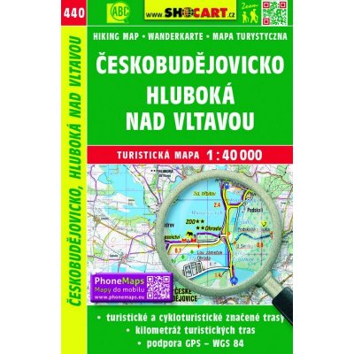 Českobudějovicko Hluboká nad Vltavou turistická mapa 1:40 000 – Sleviste.cz