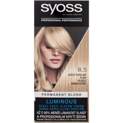 Syoss Permanent Coloration Permanent Blond permanentní barva na vlasy 8-5 Light Ashy Blond 50 ml