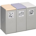 VAR Kontejner na tříděný odpad , 3 x 60 l – Zboží Mobilmania