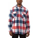 Rothco košile dřevorubecká flannel kostkovaná červeno/bílo/modrá