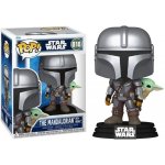Funko POP! 818 Star Wars - The Mandalorian With Grogu – Zboží Dáma