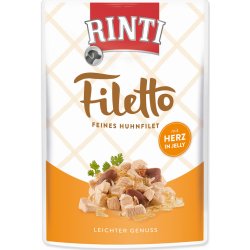 RINTI Filetto kuře & kuřecí srdce v želé 100 g