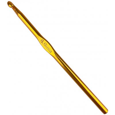 Pro Háčkování Háček kovový 6 mm žlutý – Zboží Dáma