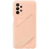 Pouzdro a kryt na mobilní telefon Samsung Samsung Back Cover with Card Pocket A23 5G, Peach EF-OA235TPEGWW