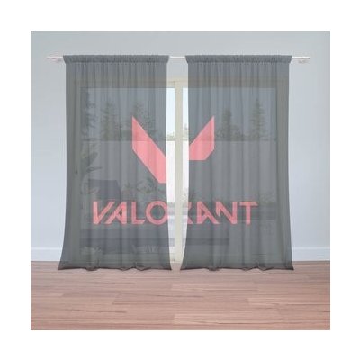 Sablio Záclony VALORANT Black: 2ks 150x250cm – Hledejceny.cz