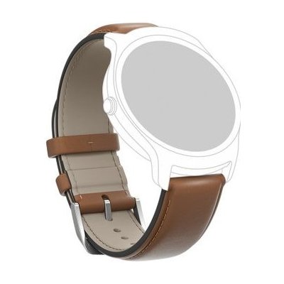 TicWatch Leather Watch Strap BR / náhradní řemínek / kožený / hnědá TWLBR