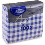 Wimex ubrousky 1V KARO modré 100ks 33x33cm – Zboží Mobilmania