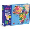 Puzzle Mudpuppy Zeměpisné Mapa Afriky 70 dílků