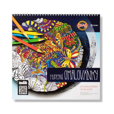 Hudební omalovánky 290 x 290 mm, 20 listů – Zboží Dáma
