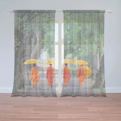 Záclony Mniši: 2 ks - 150x250 cm - Sablio – Hledejceny.cz