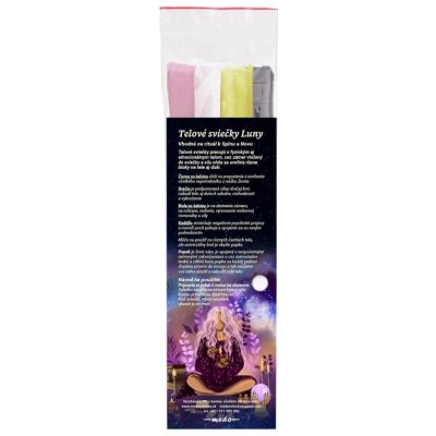 Medosviecky Tělové svíčky Luny 4 ks – Zboží Dáma