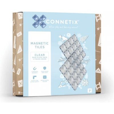 Connetix Tiles 2 ks Clear Pack - základní deska