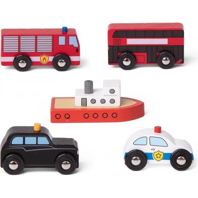 Bigjigs Rail příslušenství vláčkodráhy Městské auta – Zboží Mobilmania