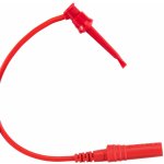 Bezpečnostní uchopovač háček. 1N-0022-R + gn. 4mm CAT III 600V, 5A červená – Hledejceny.cz