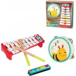 B TOYS DŘEVO Baby dětské hudební nástroje set 3ks – Zboží Mobilmania